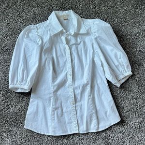 Michael Kors White Button Down Top